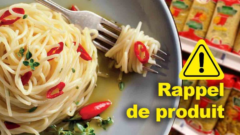Alerte rappel produit, des spaghettis rappelés